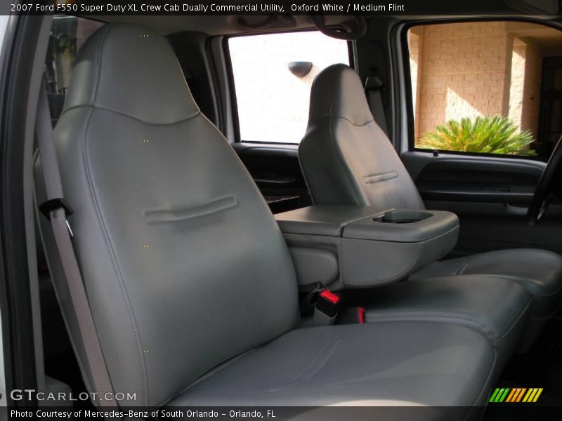 Oxford White / Medium Flint 2007 Ford F550 Super Duty XL Crew Cab Dually Commercial Utility