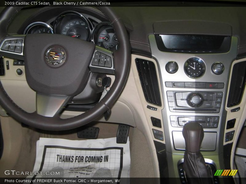 Black Cherry / Cashmere/Cocoa 2009 Cadillac CTS Sedan