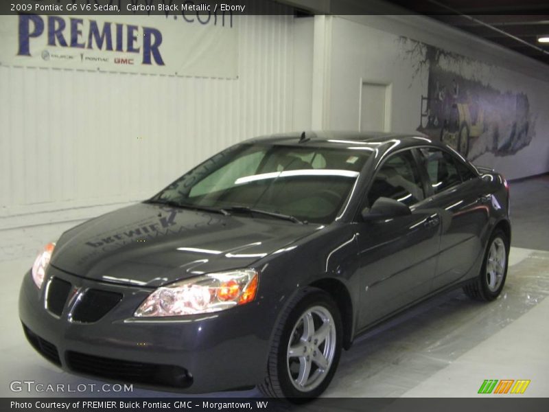 Carbon Black Metallic / Ebony 2009 Pontiac G6 V6 Sedan