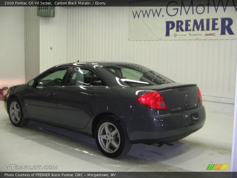 Carbon Black Metallic / Ebony 2009 Pontiac G6 V6 Sedan