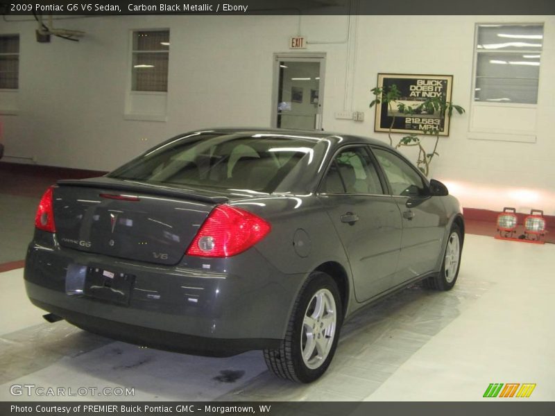 Carbon Black Metallic / Ebony 2009 Pontiac G6 V6 Sedan