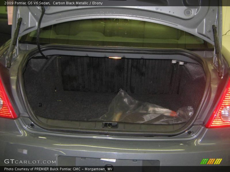 Carbon Black Metallic / Ebony 2009 Pontiac G6 V6 Sedan