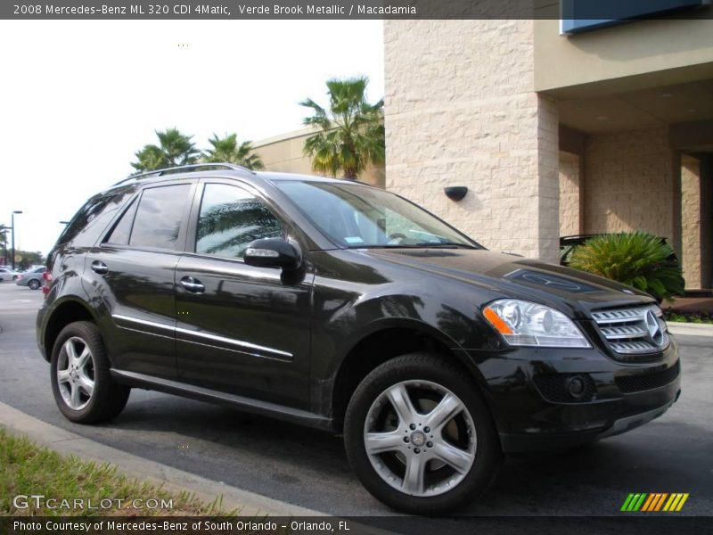 Verde Brook Metallic / Macadamia 2008 Mercedes-Benz ML 320 CDI 4Matic