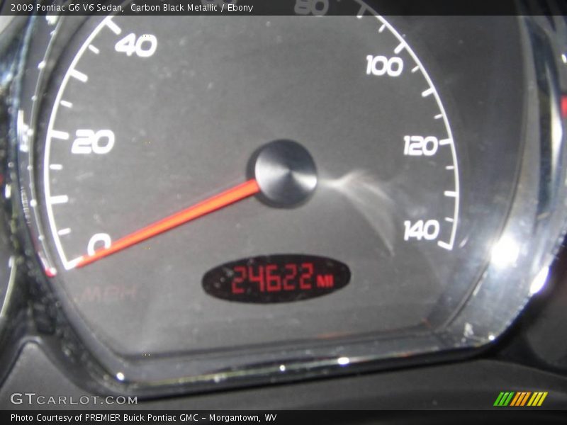 Carbon Black Metallic / Ebony 2009 Pontiac G6 V6 Sedan