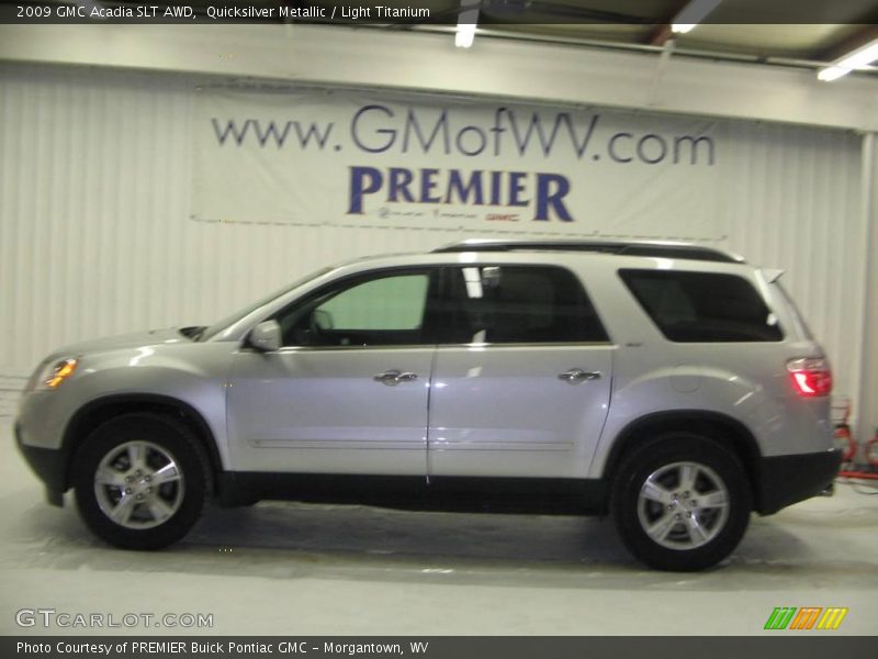 Quicksilver Metallic / Light Titanium 2009 GMC Acadia SLT AWD
