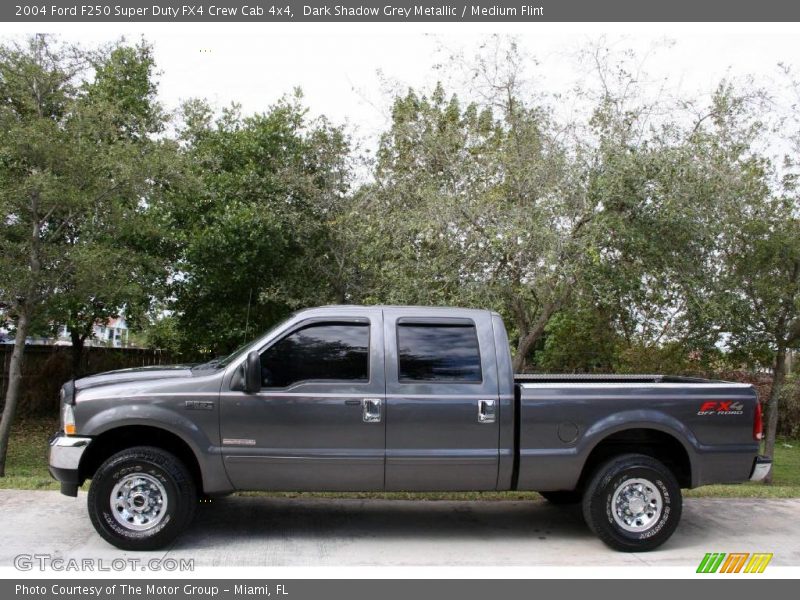 Dark Shadow Grey Metallic / Medium Flint 2004 Ford F250 Super Duty FX4 Crew Cab 4x4