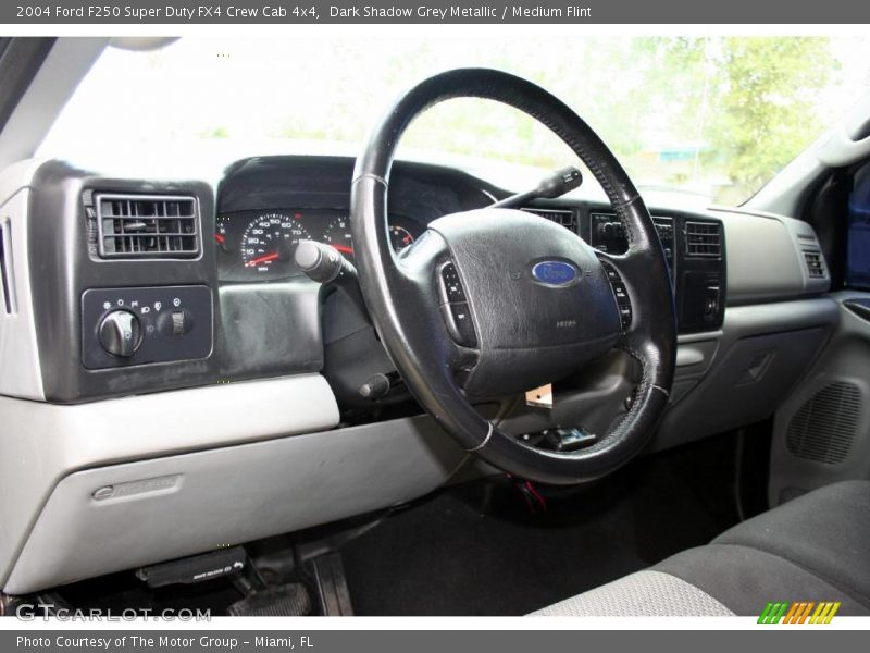 Dark Shadow Grey Metallic / Medium Flint 2004 Ford F250 Super Duty FX4 Crew Cab 4x4