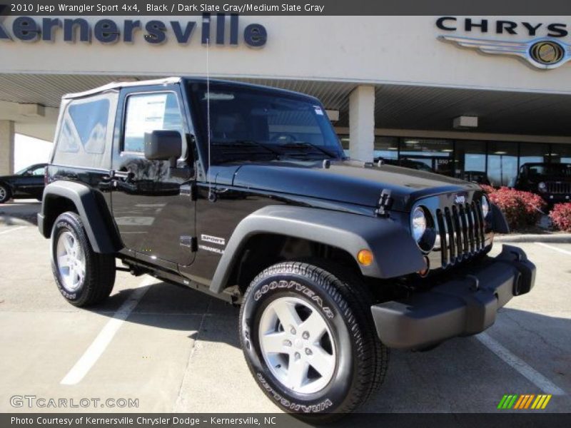 Black / Dark Slate Gray/Medium Slate Gray 2010 Jeep Wrangler Sport 4x4