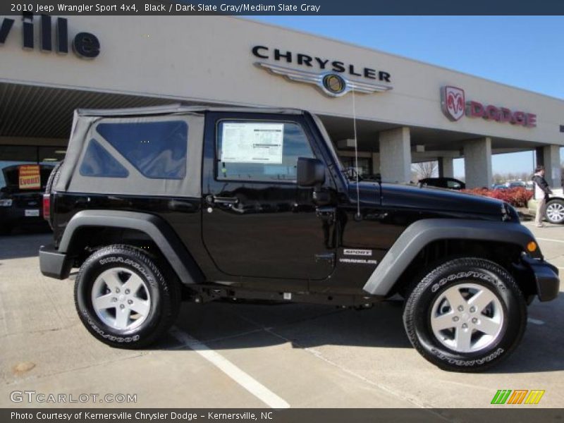 Black / Dark Slate Gray/Medium Slate Gray 2010 Jeep Wrangler Sport 4x4