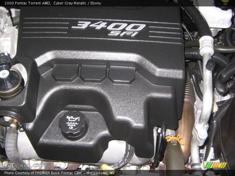 Cyber Gray Metallic / Ebony 2009 Pontiac Torrent AWD