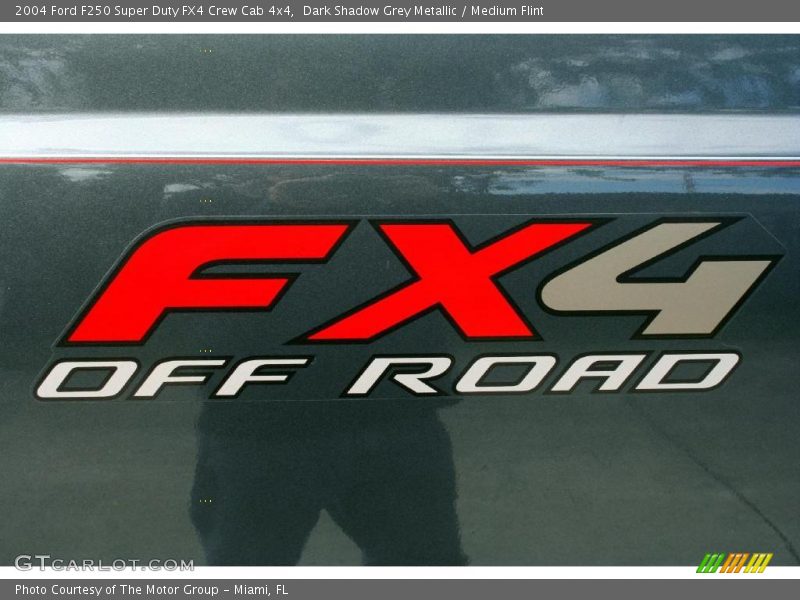Dark Shadow Grey Metallic / Medium Flint 2004 Ford F250 Super Duty FX4 Crew Cab 4x4