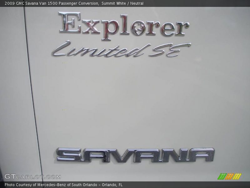 Summit White / Neutral 2009 GMC Savana Van 1500 Passenger Conversion