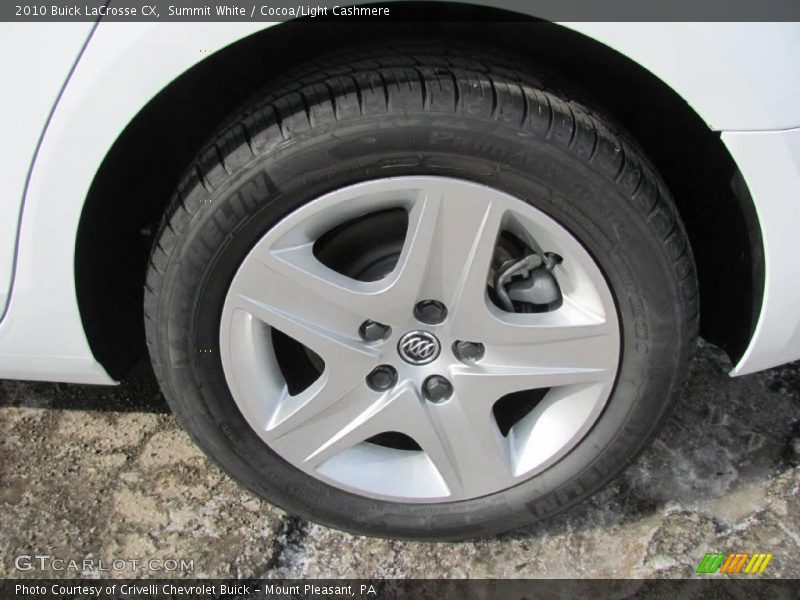 Summit White / Cocoa/Light Cashmere 2010 Buick LaCrosse CX