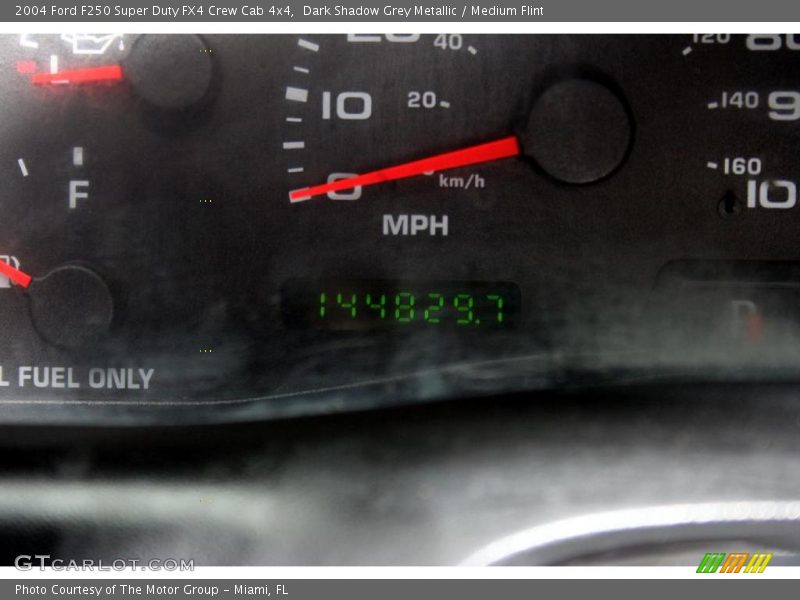 Dark Shadow Grey Metallic / Medium Flint 2004 Ford F250 Super Duty FX4 Crew Cab 4x4