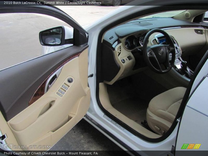 Summit White / Cocoa/Light Cashmere 2010 Buick LaCrosse CX