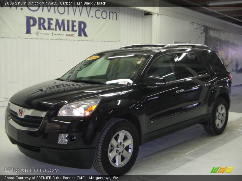 Carbon Flash Black / Black 2009 Saturn Outlook XR AWD