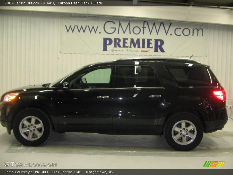 Carbon Flash Black / Black 2009 Saturn Outlook XR AWD