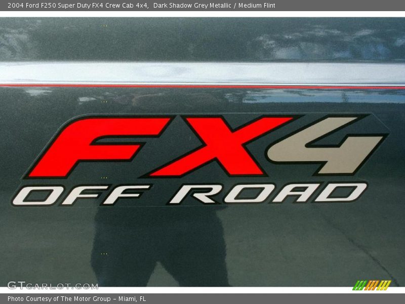 Dark Shadow Grey Metallic / Medium Flint 2004 Ford F250 Super Duty FX4 Crew Cab 4x4
