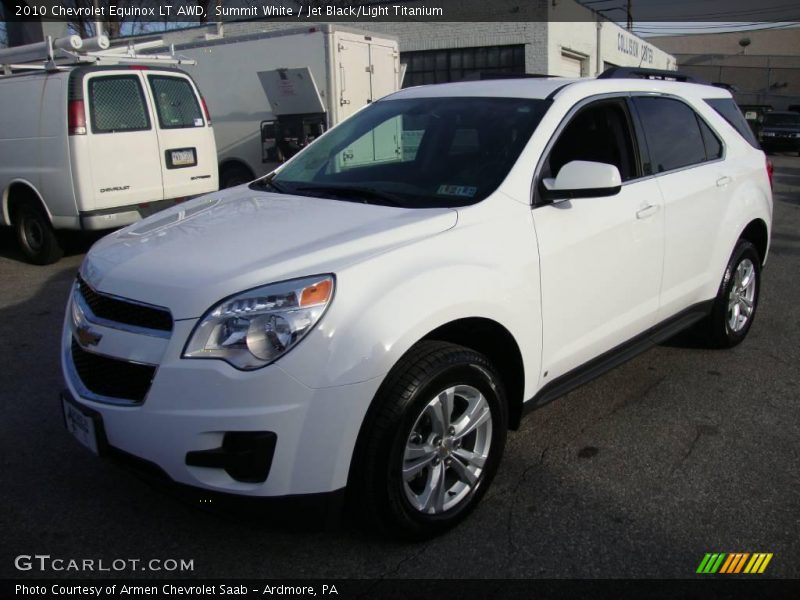 Summit White / Jet Black/Light Titanium 2010 Chevrolet Equinox LT AWD