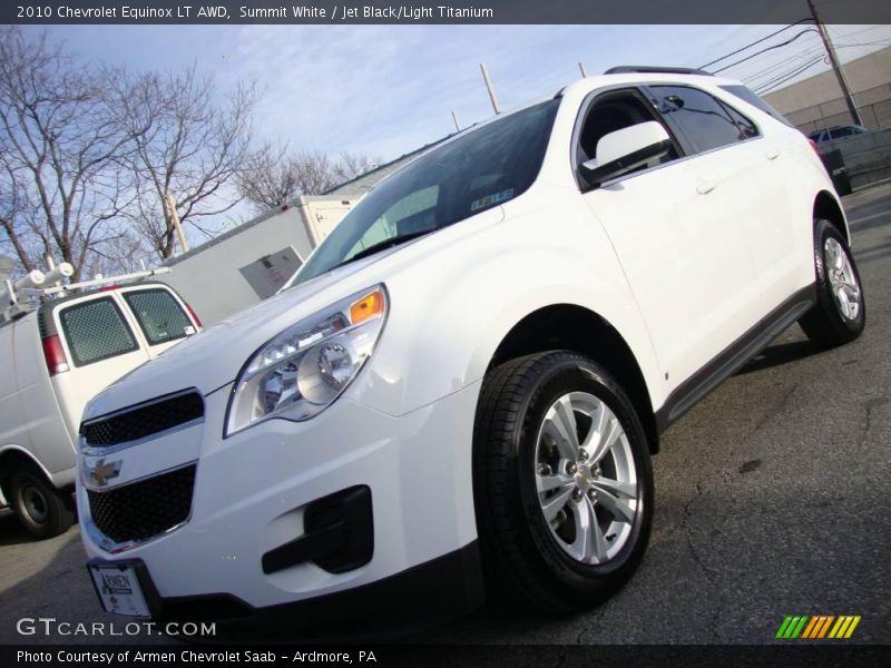 Summit White / Jet Black/Light Titanium 2010 Chevrolet Equinox LT AWD