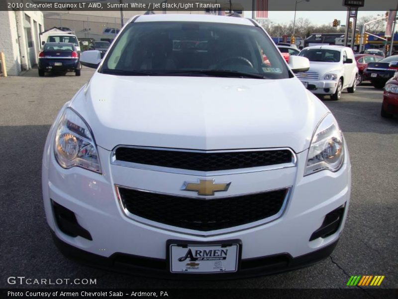 Summit White / Jet Black/Light Titanium 2010 Chevrolet Equinox LT AWD