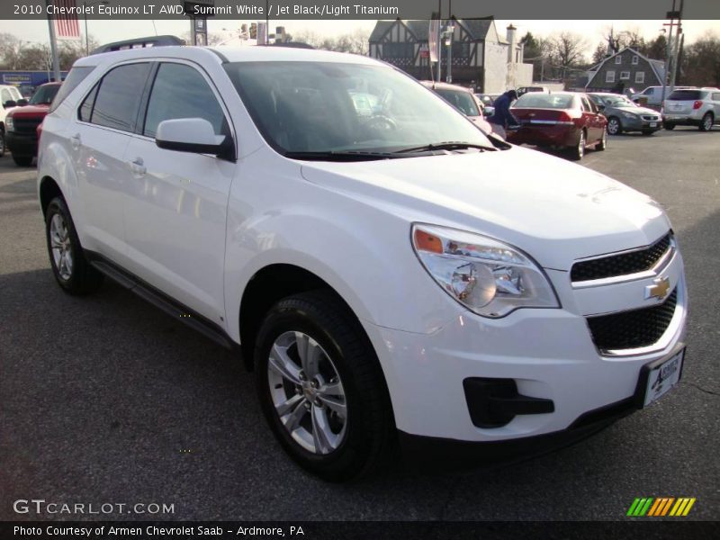 Summit White / Jet Black/Light Titanium 2010 Chevrolet Equinox LT AWD