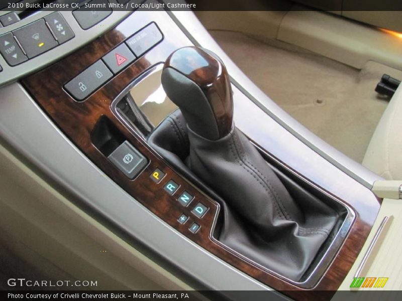 Summit White / Cocoa/Light Cashmere 2010 Buick LaCrosse CX