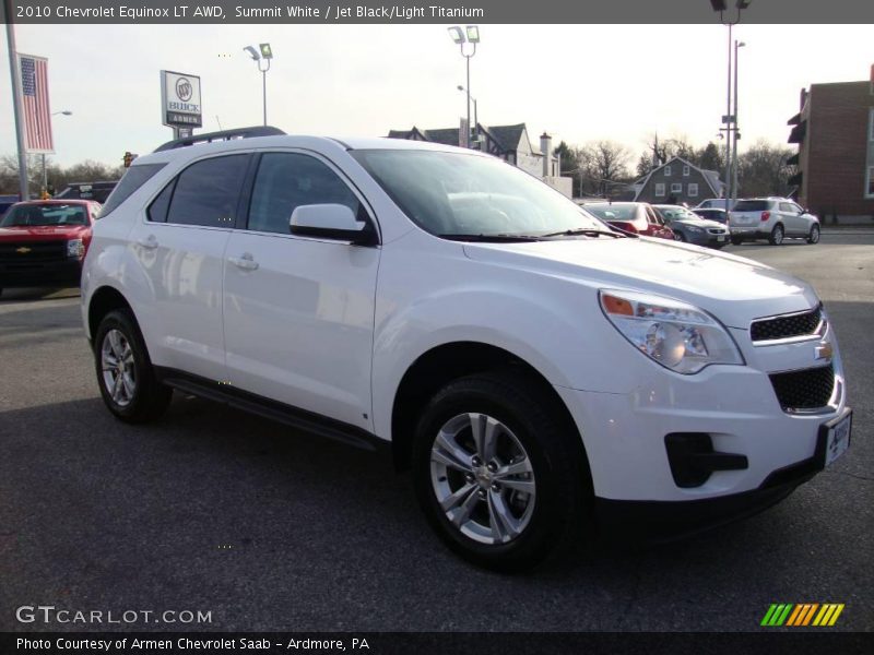 Summit White / Jet Black/Light Titanium 2010 Chevrolet Equinox LT AWD