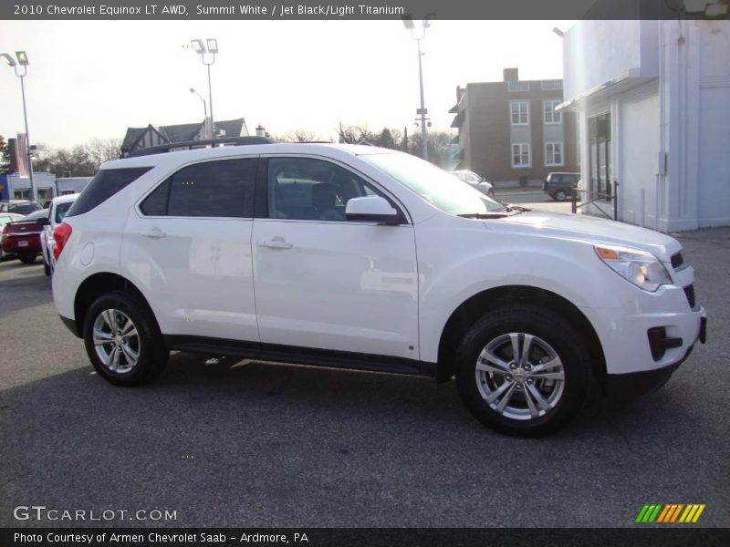 Summit White / Jet Black/Light Titanium 2010 Chevrolet Equinox LT AWD