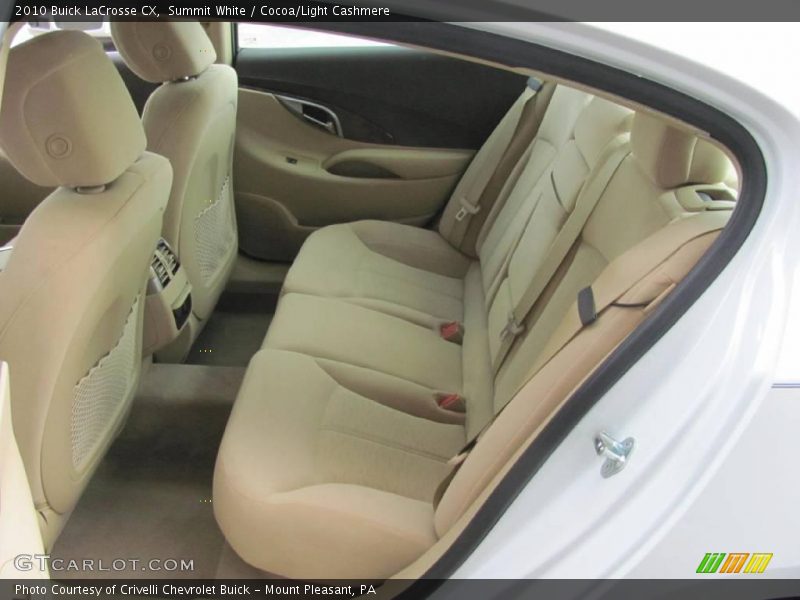 Summit White / Cocoa/Light Cashmere 2010 Buick LaCrosse CX