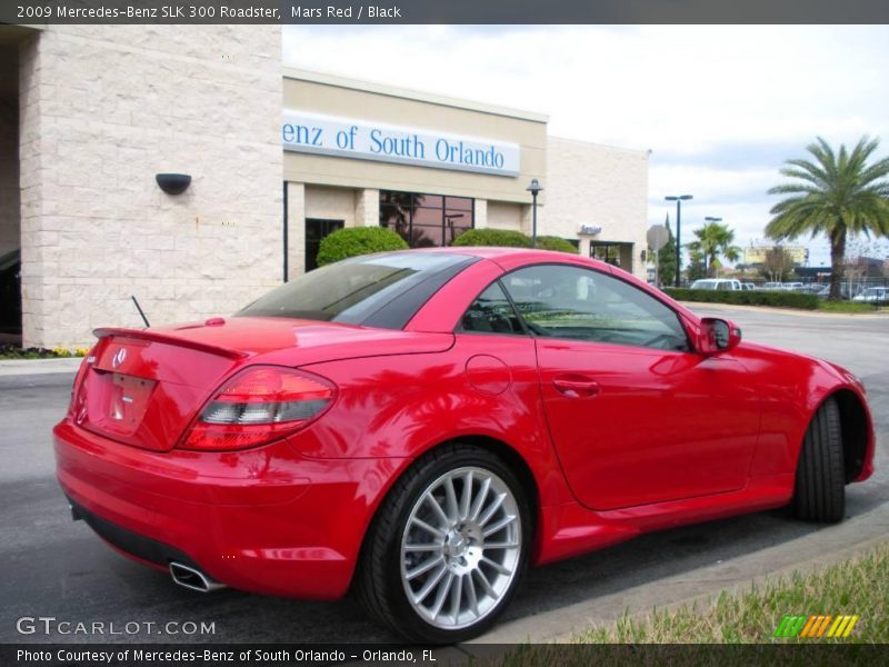 Mars Red / Black 2009 Mercedes-Benz SLK 300 Roadster