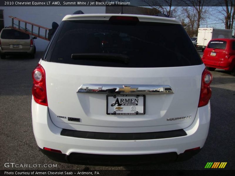 Summit White / Jet Black/Light Titanium 2010 Chevrolet Equinox LT AWD