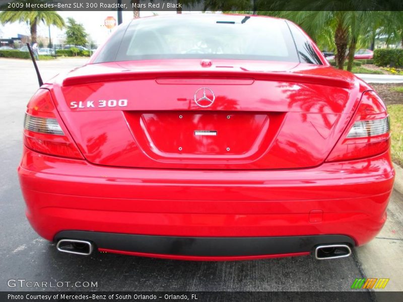 Mars Red / Black 2009 Mercedes-Benz SLK 300 Roadster