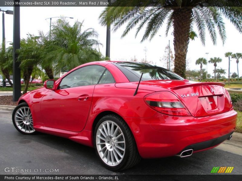 Mars Red / Black 2009 Mercedes-Benz SLK 300 Roadster