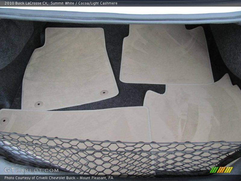 Summit White / Cocoa/Light Cashmere 2010 Buick LaCrosse CX