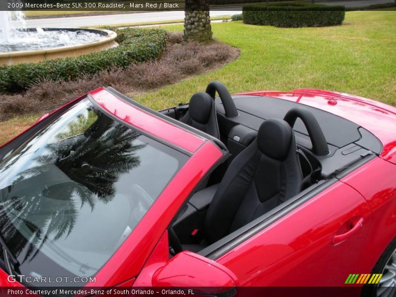 Mars Red / Black 2009 Mercedes-Benz SLK 300 Roadster