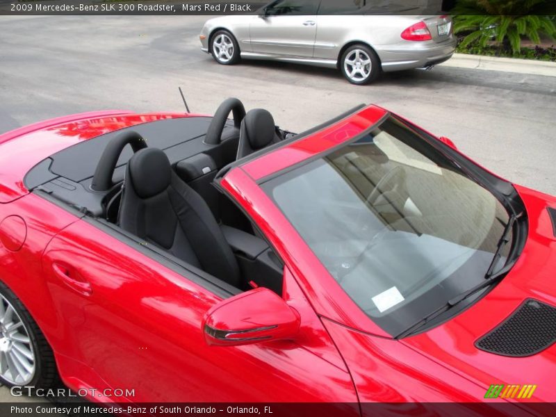 Mars Red / Black 2009 Mercedes-Benz SLK 300 Roadster