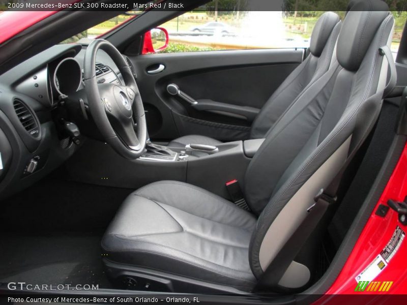 Mars Red / Black 2009 Mercedes-Benz SLK 300 Roadster