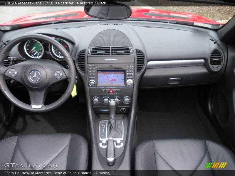 Mars Red / Black 2009 Mercedes-Benz SLK 300 Roadster