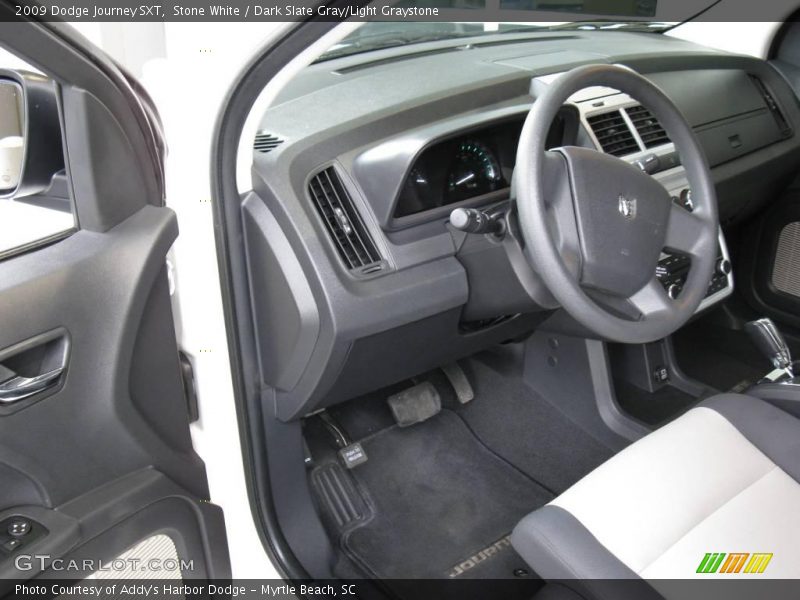 Stone White / Dark Slate Gray/Light Graystone 2009 Dodge Journey SXT