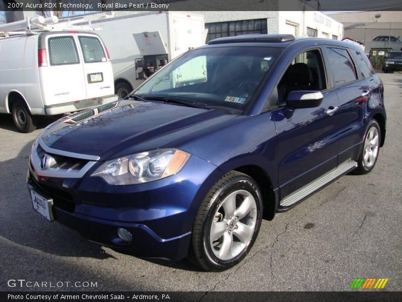 Royal Blue Pearl / Ebony 2007 Acura RDX Technology