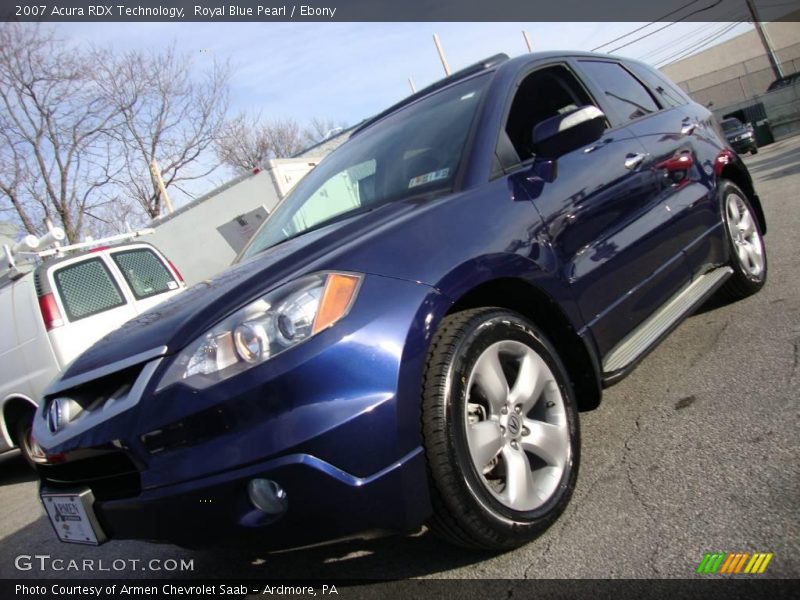 Royal Blue Pearl / Ebony 2007 Acura RDX Technology