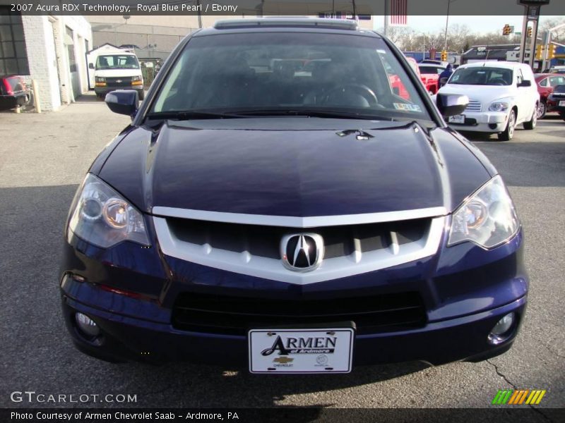 Royal Blue Pearl / Ebony 2007 Acura RDX Technology