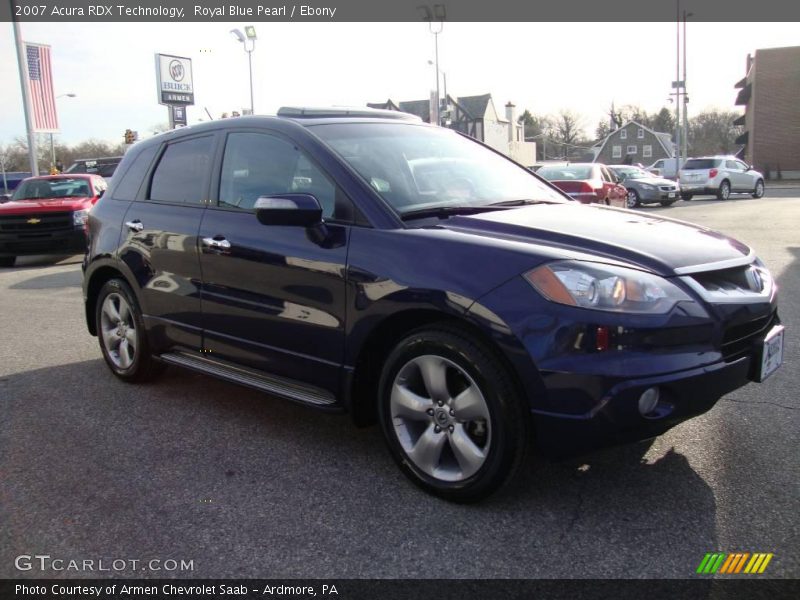 Royal Blue Pearl / Ebony 2007 Acura RDX Technology