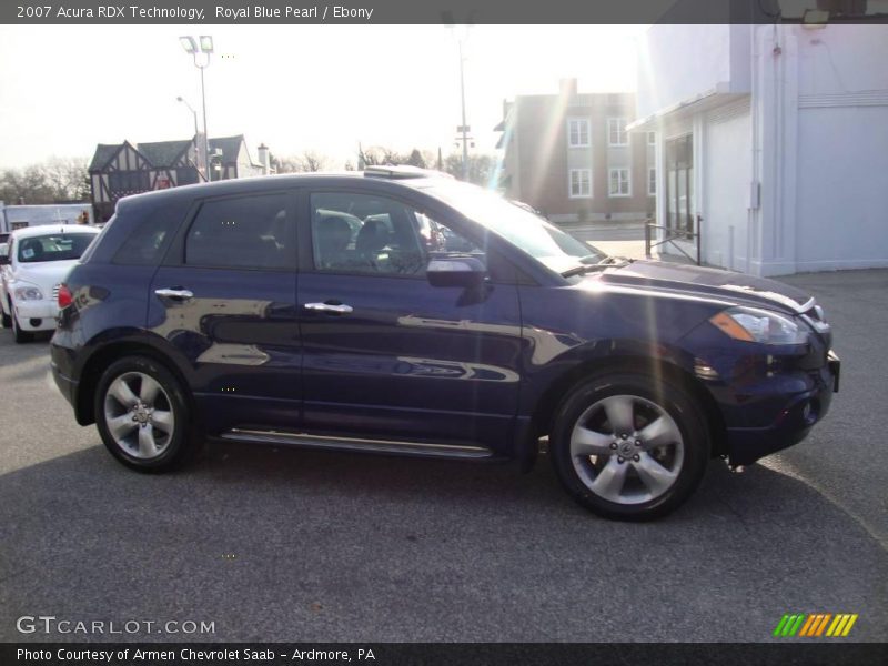 Royal Blue Pearl / Ebony 2007 Acura RDX Technology