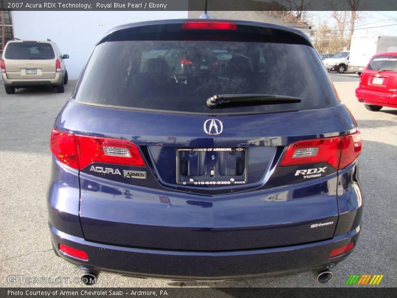 Royal Blue Pearl / Ebony 2007 Acura RDX Technology