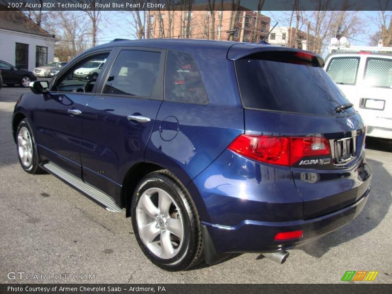 Royal Blue Pearl / Ebony 2007 Acura RDX Technology