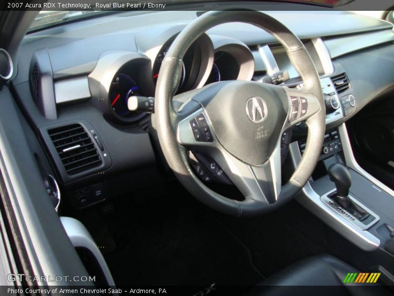 Royal Blue Pearl / Ebony 2007 Acura RDX Technology