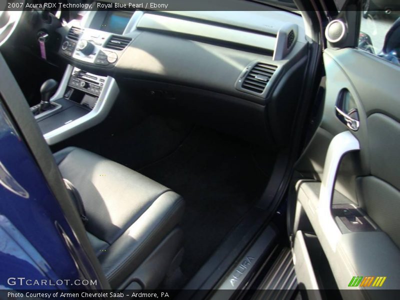 Royal Blue Pearl / Ebony 2007 Acura RDX Technology