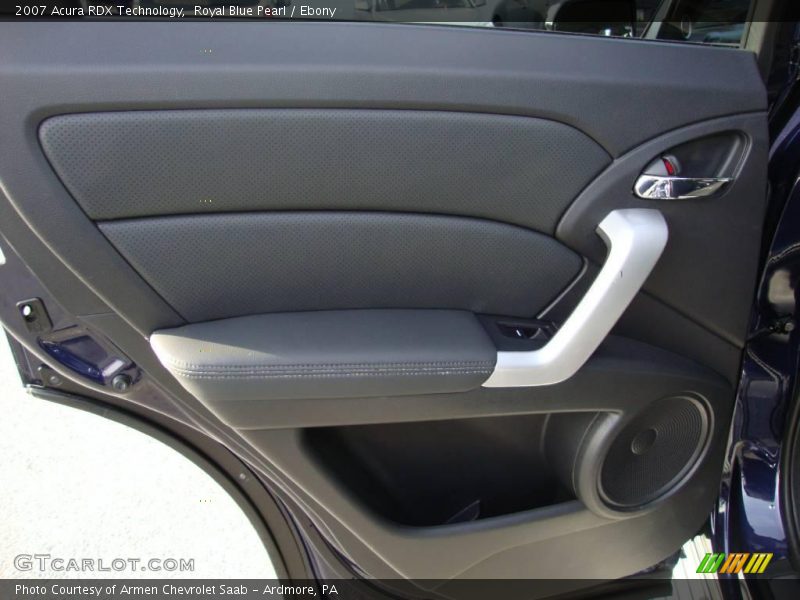 Royal Blue Pearl / Ebony 2007 Acura RDX Technology